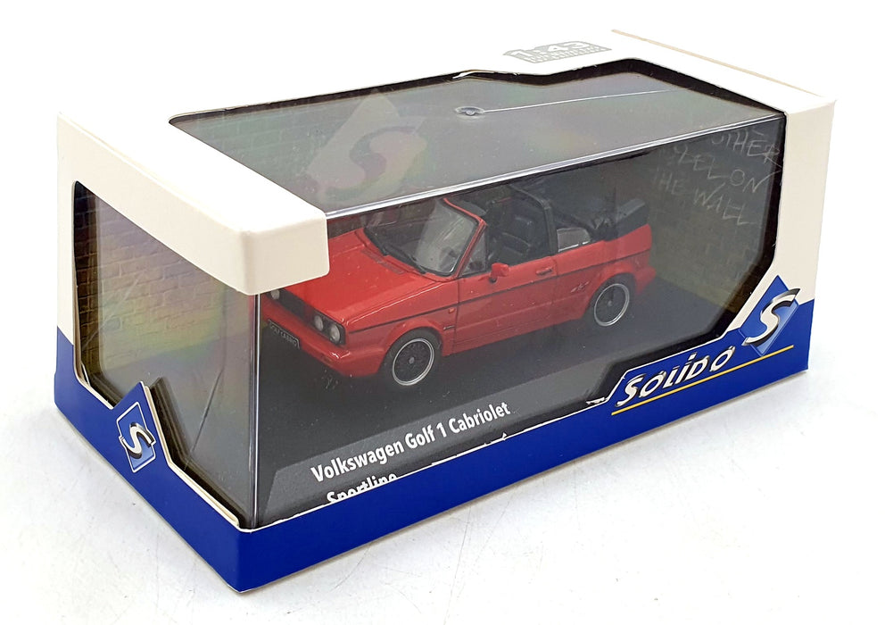 Solido 1/43 Scale Diecast S4315801 - Volkswagen Golf 1 Cabriolet Sportline - Red