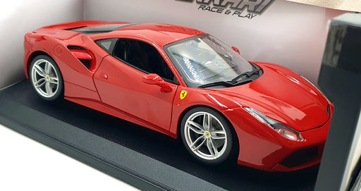 Burago 1/18 Scale 18-16008 - Ferrari 488 GTB - Rosso Red