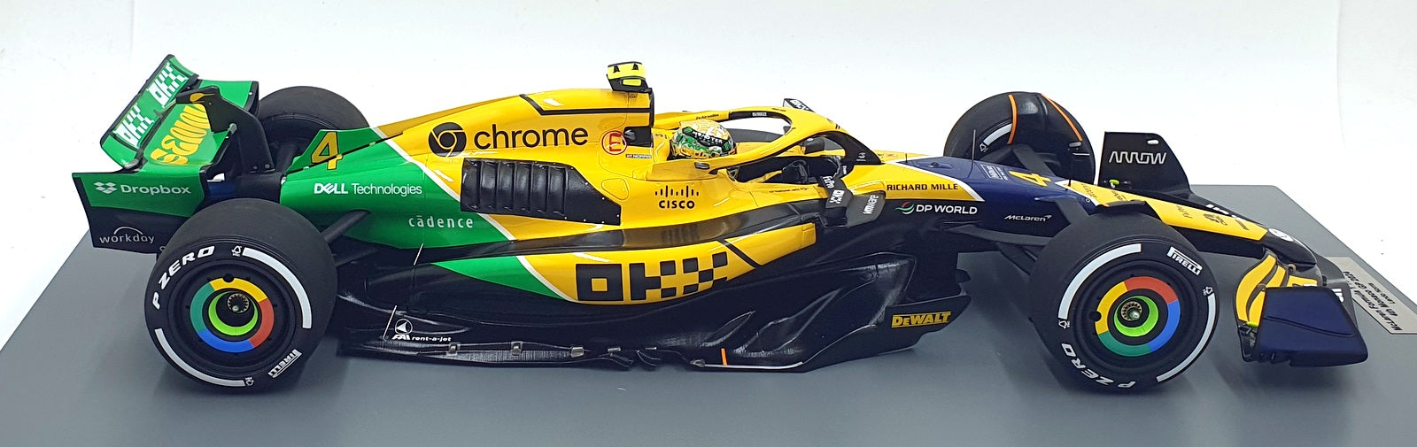Spark 1/12 Scale 12S048 - McLaren F1 MCL38 Monaco Senna 2024 #4 L.Norris
