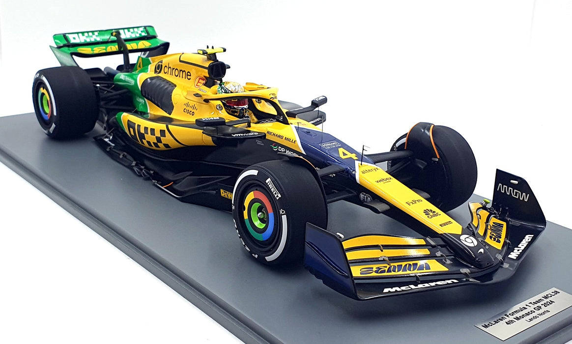 Spark 1/12 Scale 12S048 - McLaren F1 MCL38 Monaco Senna 2024 #4 L.Norris