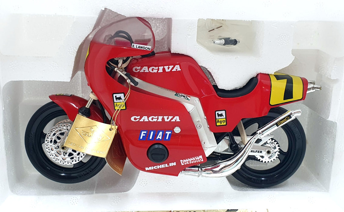 Guiloy 1/10 Scale 13820 - Cagiva 500 cc. #7 E.Lawson - Red