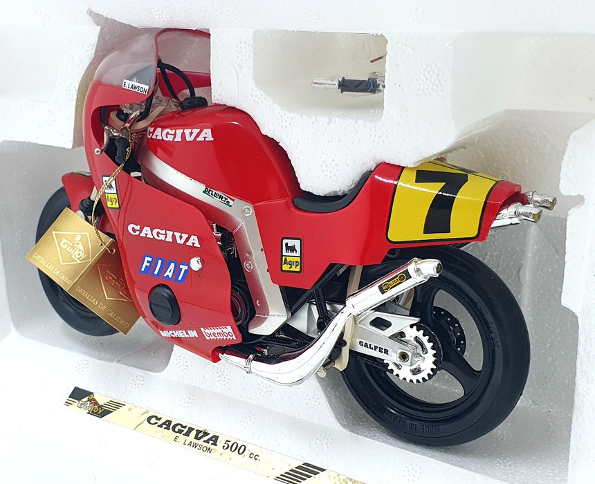Guiloy 1/10 Scale 13820 - Cagiva 500 cc. #7 E.Lawson - Red
