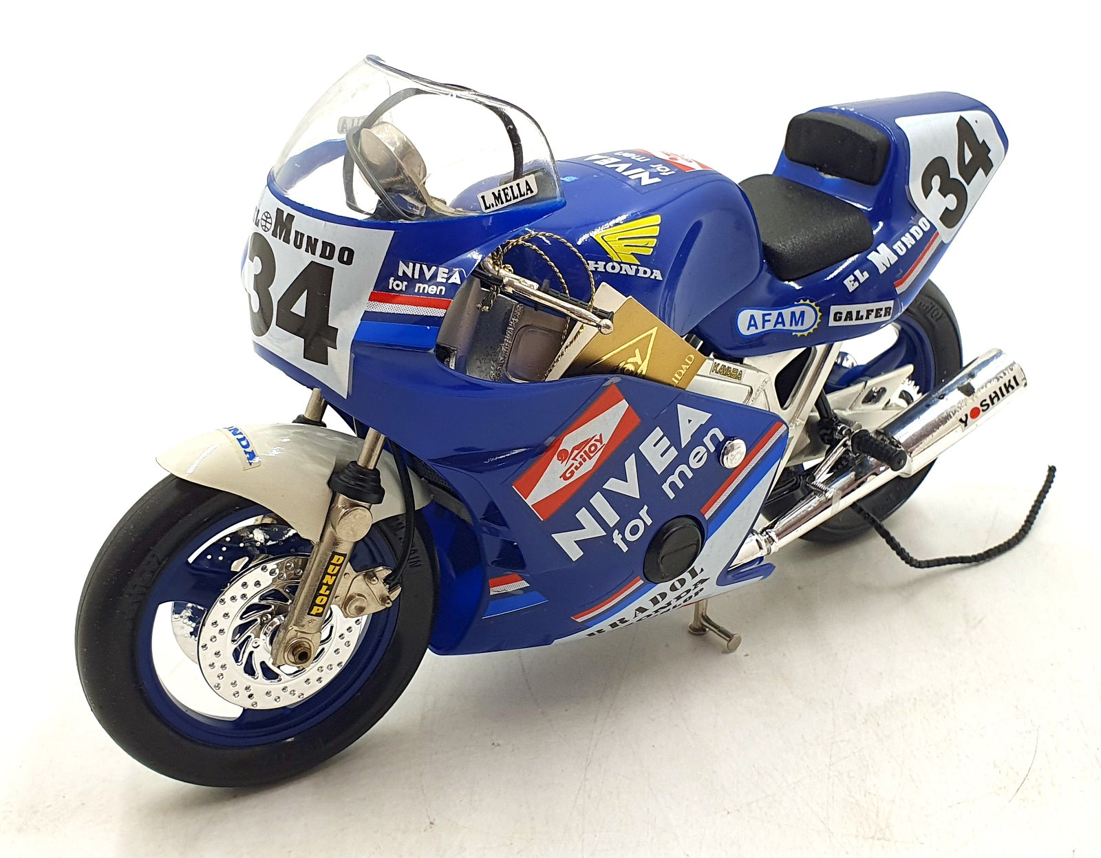 Guiloy 1/10 Scale 13821 - Honda R.C. -30 #34 Nivea - Blue