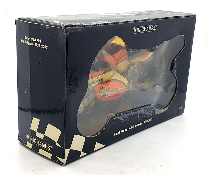 Minichamps 1/6 Scale Diecast 062 021200 - Ducati 998 F01 Neil Hodgson WSB 2002