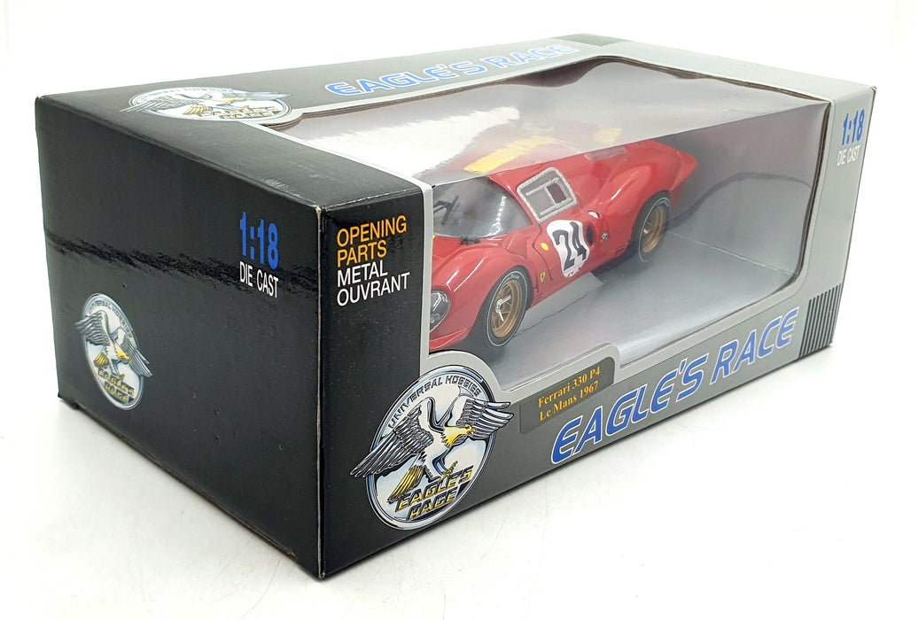 Universal Hobbies 1/18 Scale 35391 - Ferrari 330 P4 Le Mans 1967 #24 - Red