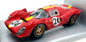 Universal Hobbies 1/18 Scale 35391 - Ferrari 330 P4 Le Mans 1967 #24 - Red