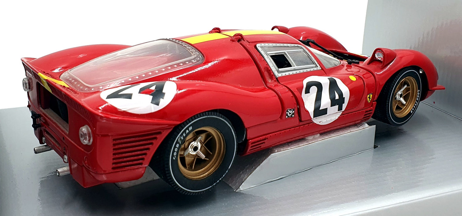 Universal Hobbies 1/18 Scale 35391 - Ferrari 330 P4 Le Mans 1967 #24 - Red