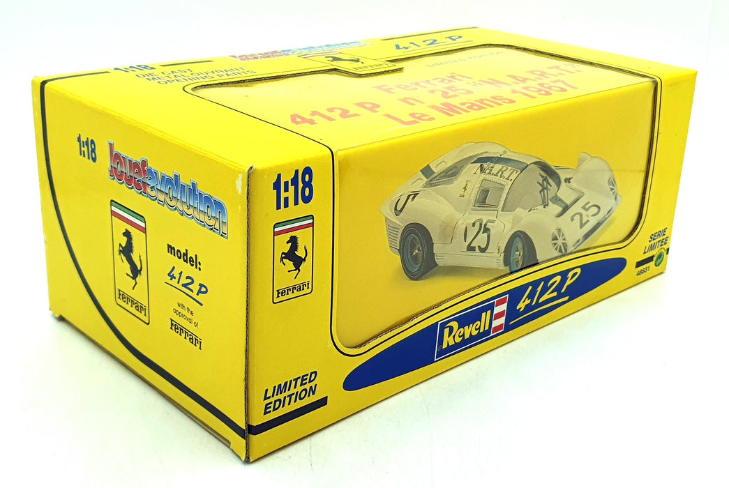 Revell 1/18 Scale Diecast 48831 - Ferrari 412 P #25 N.A.R.T Le Mans 1967 White