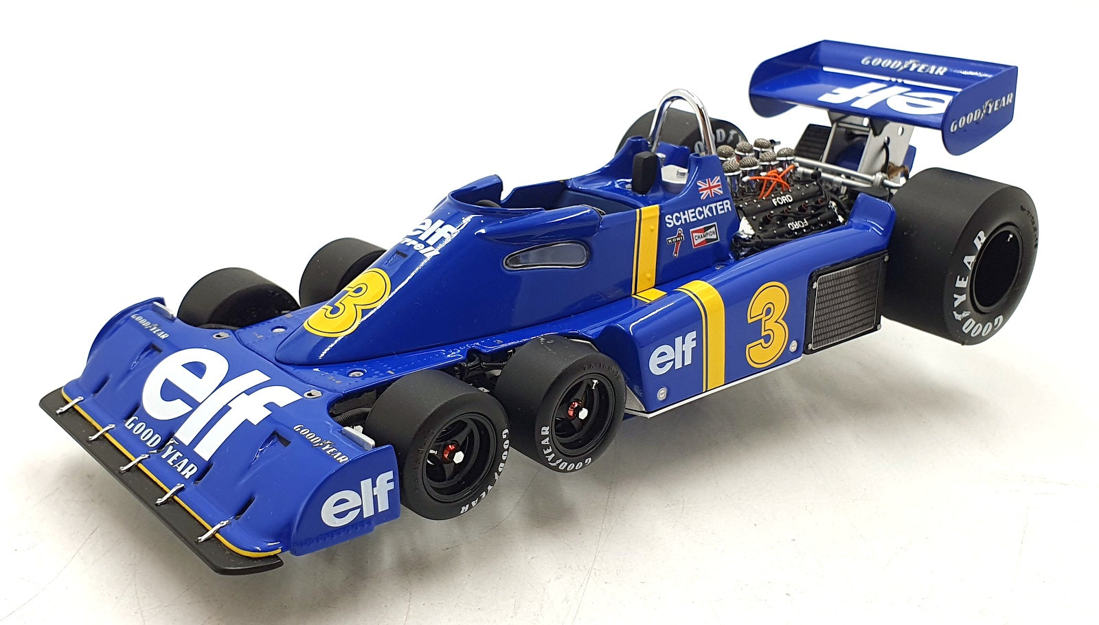 Exoto 1/18 Scale Diecast 97040 - Tyrrell Ford P34 6 Wheeler F1 J.Scheckter #3