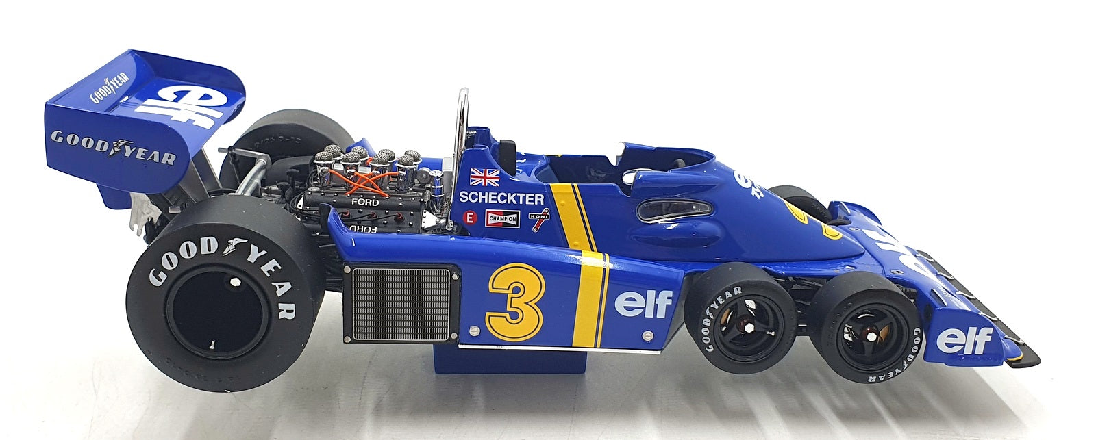 Exoto 1/18 Scale Diecast 97040 - Tyrrell Ford P34 6 Wheeler F1 J.Scheckter #3