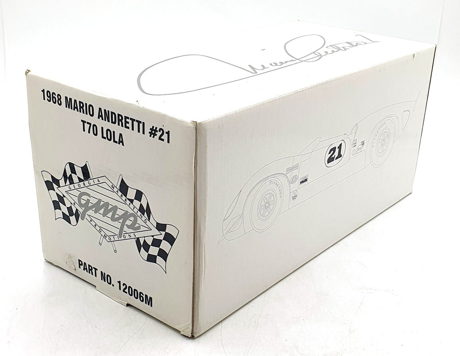 GMP 1/18 scale Diecast 12006M - 1968 Mario Andretti #21 T70 Lola Spyder