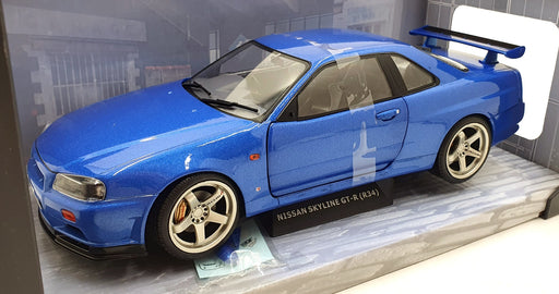 Solido 1/18 Scale Diecast S1804306 - Nissan Skyline R34 GTR Nismo Bayisde Blue