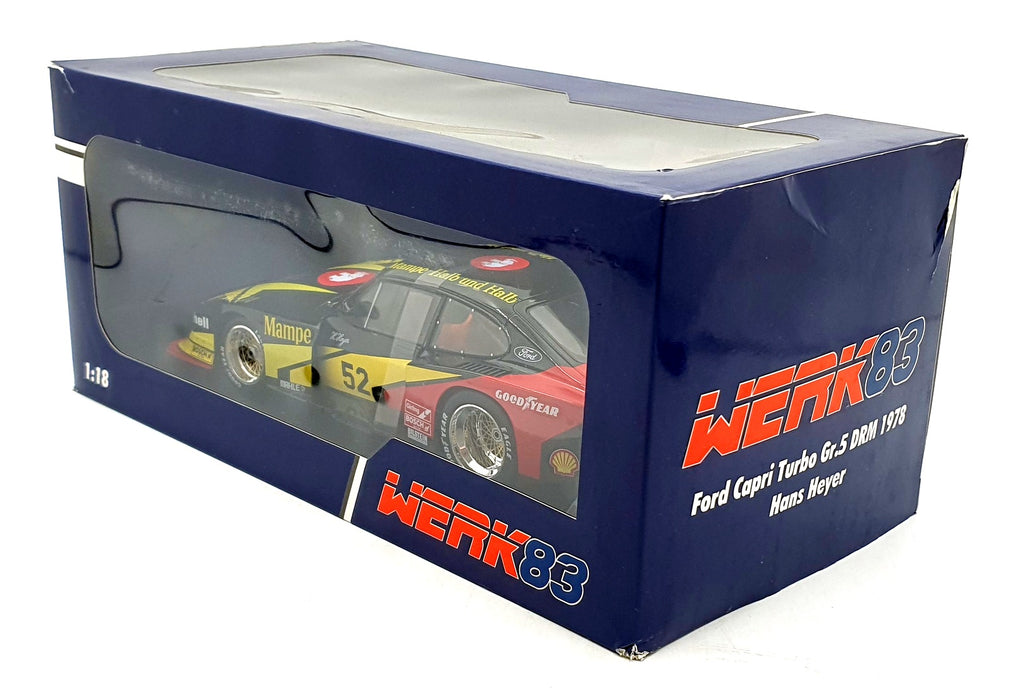 Werk83 1/18 Scale W1804003 - Ford Capri Turbo Zakspeed GR.5 52 Heyer