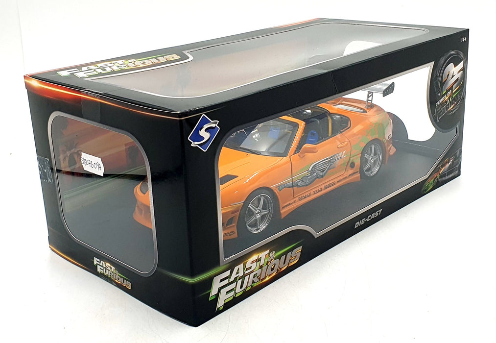 Solido 1/18 Scale S1807609A - Toyota Supra MK4 Fast And Furious Brian Orange