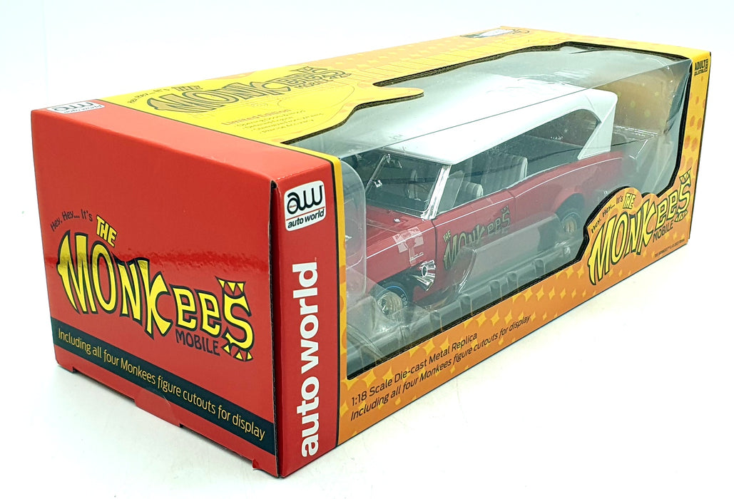 Auto World 1/18 Scale AWSS144/06 - The Monkees Monkeymobile - Red/White