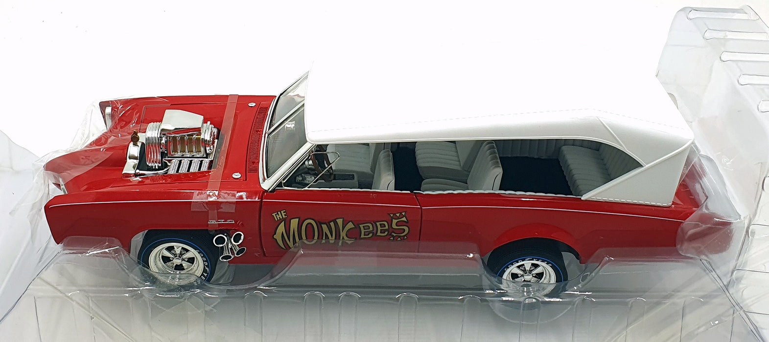 Auto World 1/18 Scale AWSS144/06 - The Monkees Monkeymobile - Red/White