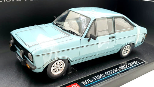 Sun Star 1/18 Scale 4617R - 1975 Ford Escort MKII Sport - Riviera Blue