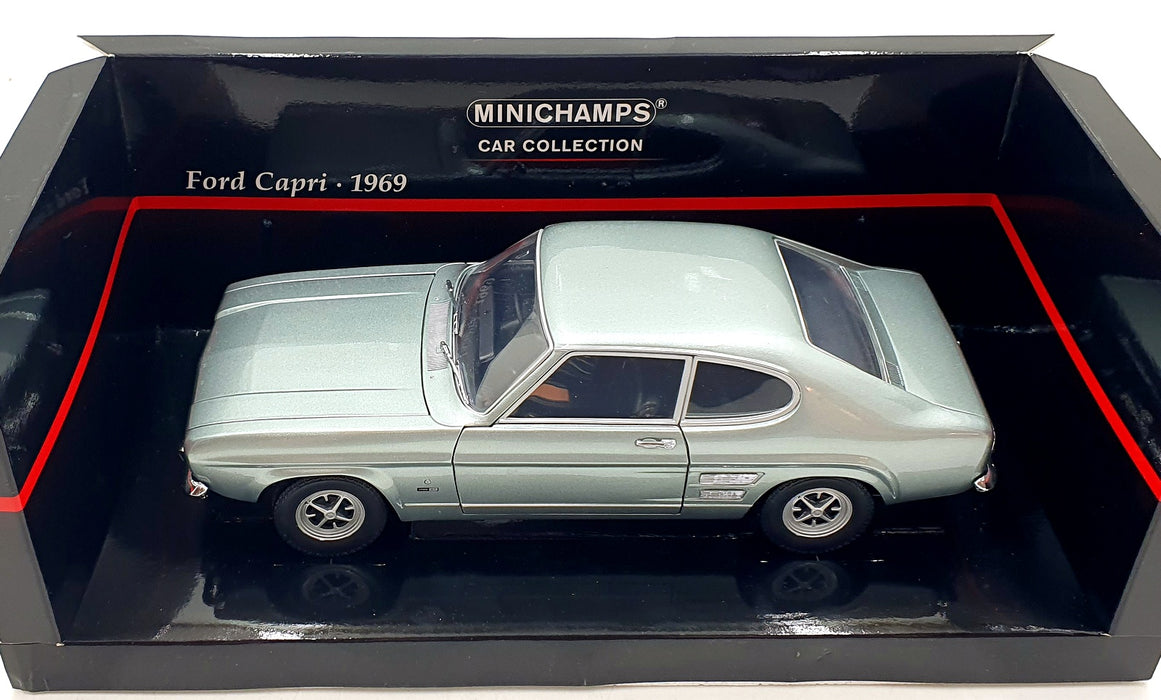 Minichamps 1/18 Scale Diecast 150 089002 - Ford Capri 1969 - Metallic Blue