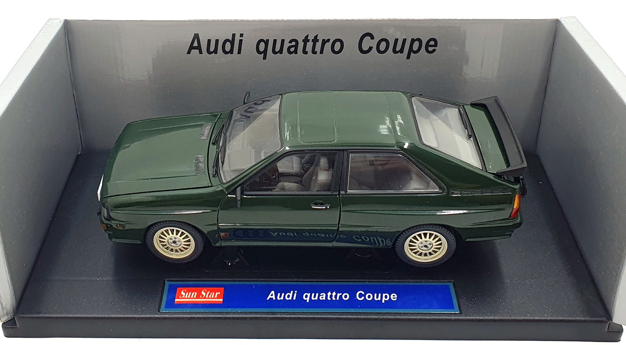 Sun Star 1/18 Scale Diecast 4154 - Audi Quattro Coupe - Malachitgrun Green