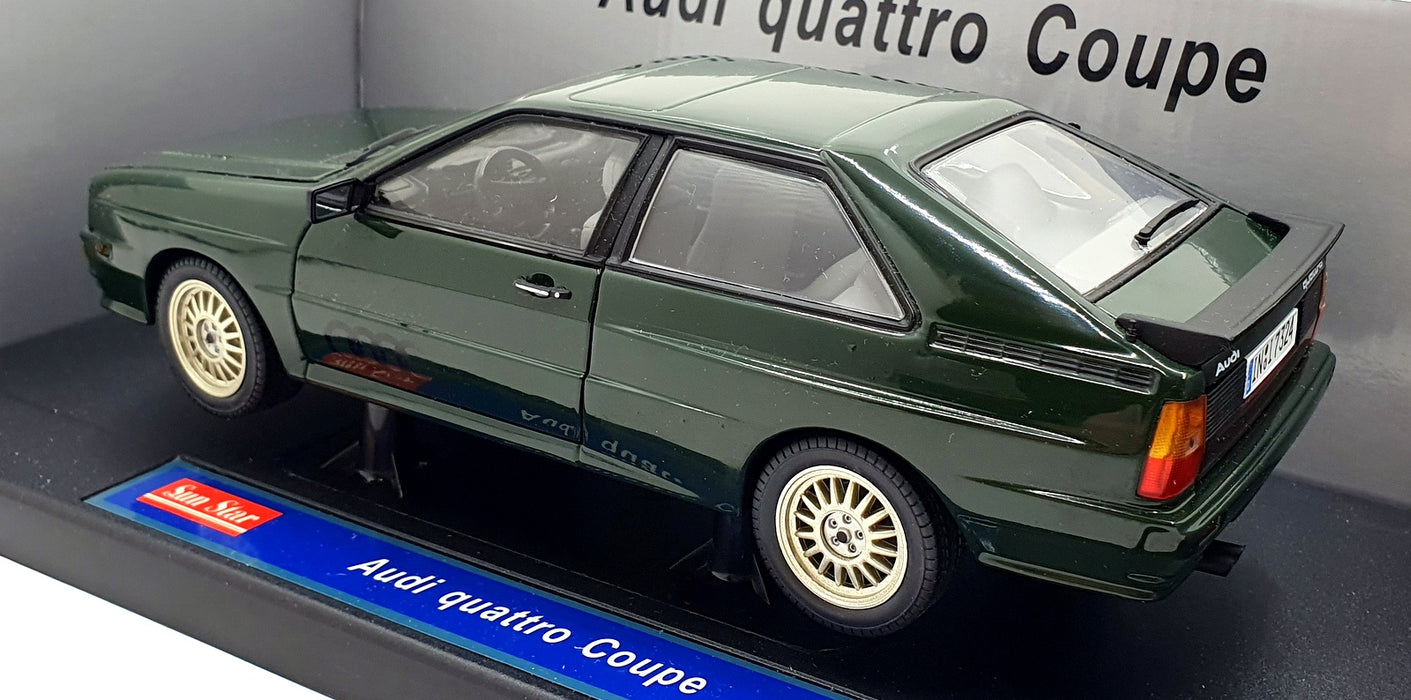 Sun Star 1/18 Scale Diecast 4154 - Audi Quattro Coupe - Malachitgrun Green