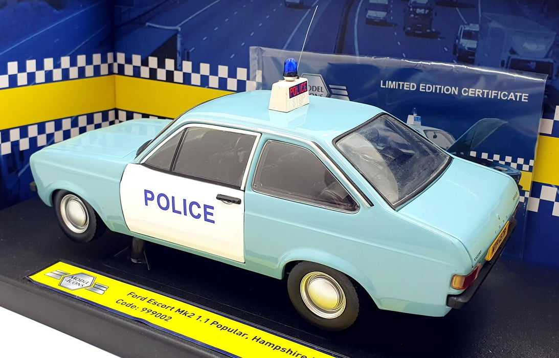 Model Icons 1/18 Scale 999002 - Ford Escort Mk2 1.1L Pop - Hampshire Police