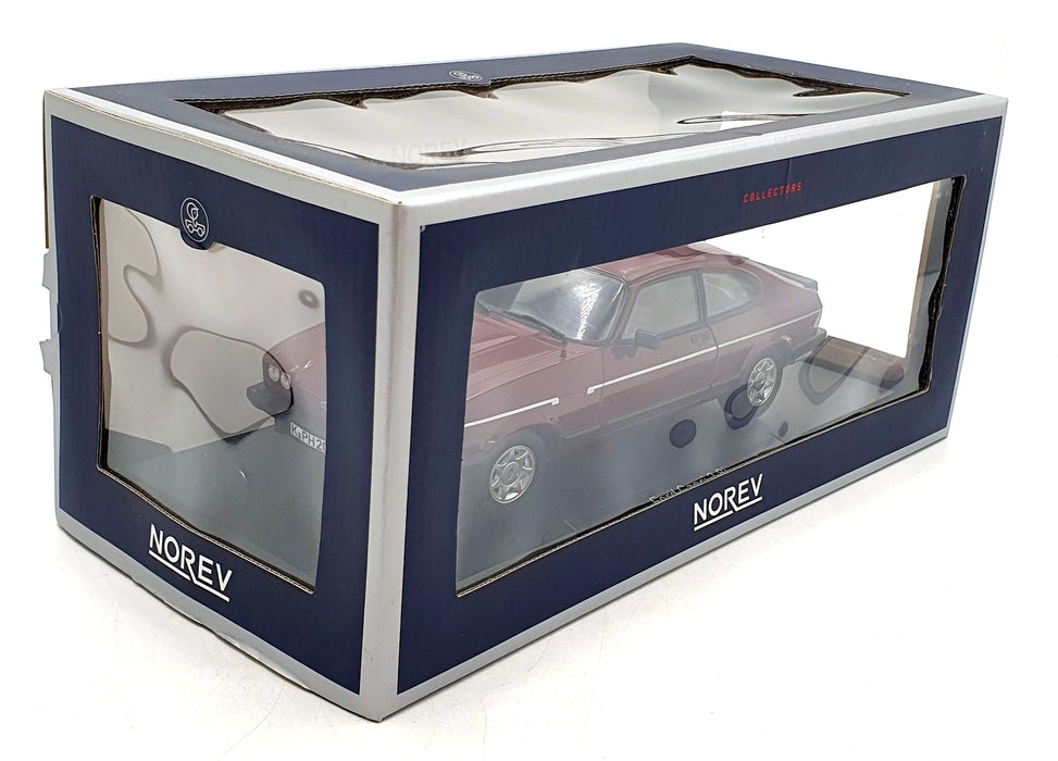 Norev 1/18 Scale Diecast 182717 - Ford Capri 2.8i 1982 - Dark red