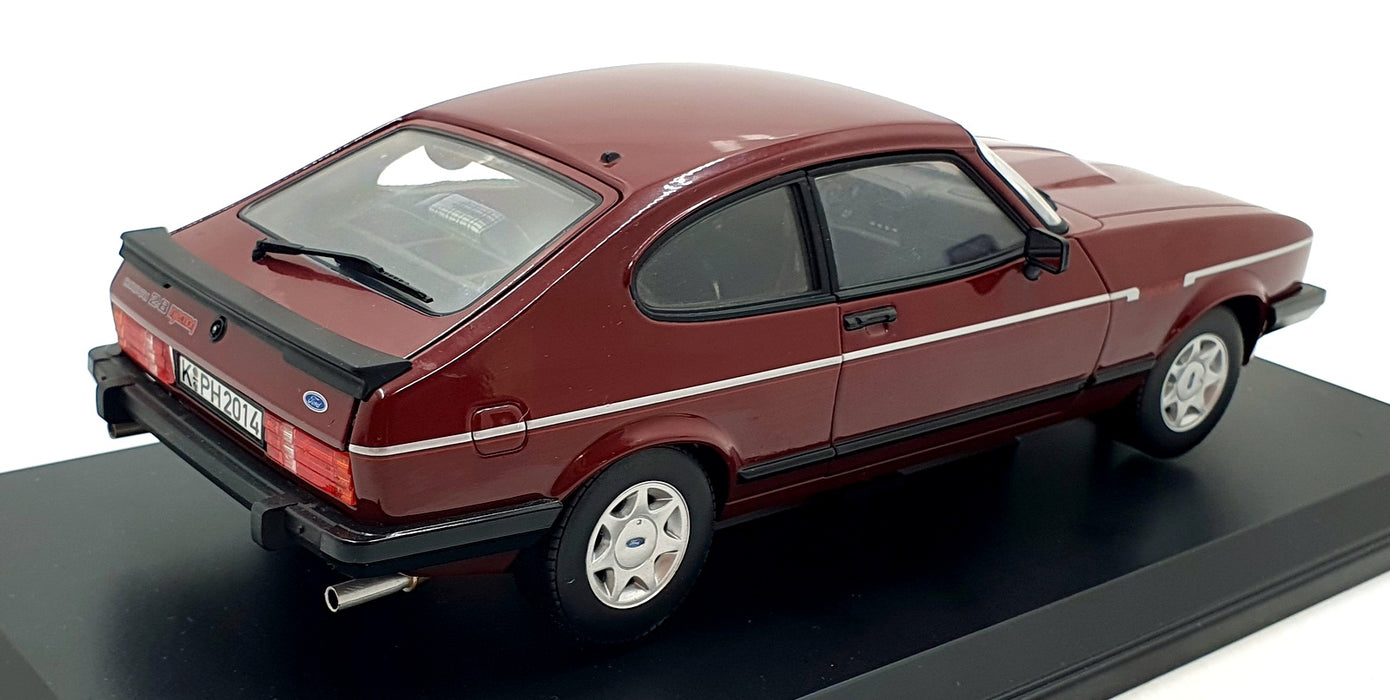 Norev 1/18 Scale Diecast 182717 - Ford Capri 2.8i 1982 - Dark red