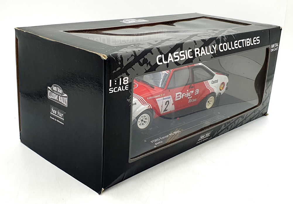 Sun Star 1/18 Scale 4452 - Ford Escort RS1800 #2 Skoda Rally 1981 Belga