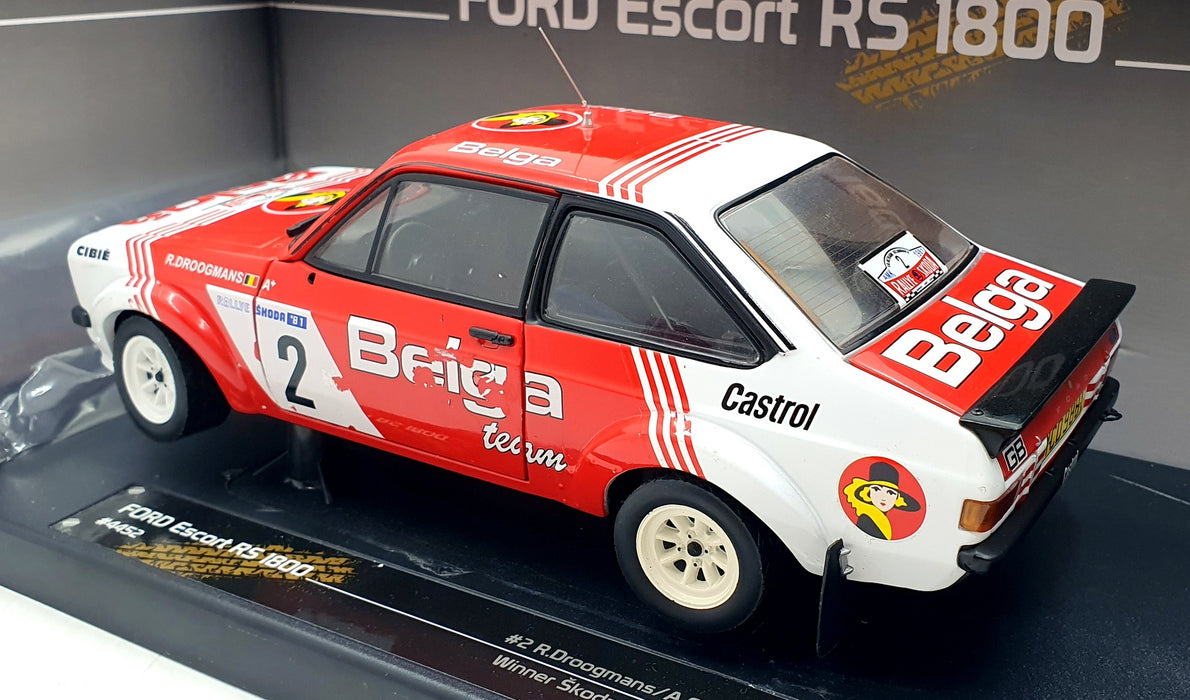Sun Star 1/18 Scale 4452 - Ford Escort RS1800 #2 Skoda Rally 1981 Belga