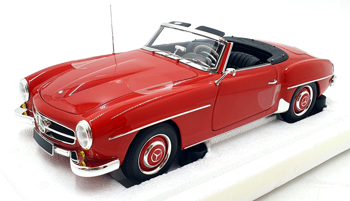 Minichamps 1/18 Scale Diecast 100 037032 - Mercedes-Benz 190 SL 1955 - Red