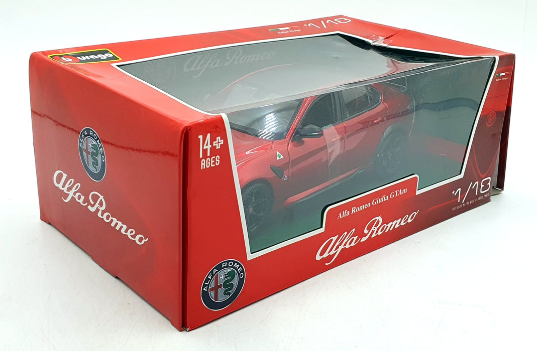 Burago 1/18 Scale Diecast 18-11049 - Alfa Romeo Giulia GTAm - Bright Met Red