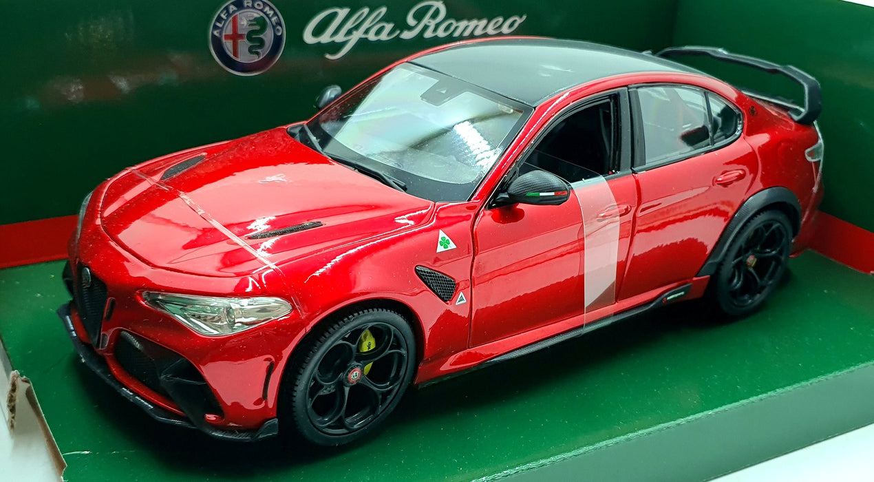 Burago 1/18 Scale Diecast 18-11049 - Alfa Romeo Giulia GTAm - Bright Met Red