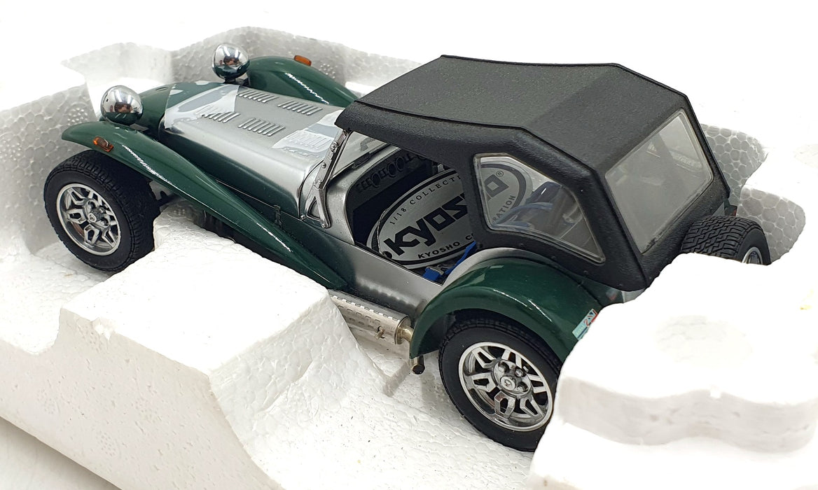 Kyosho 1/18 scale Diecast 7020 - Caterham Super Seven Clam Shell Wing Green