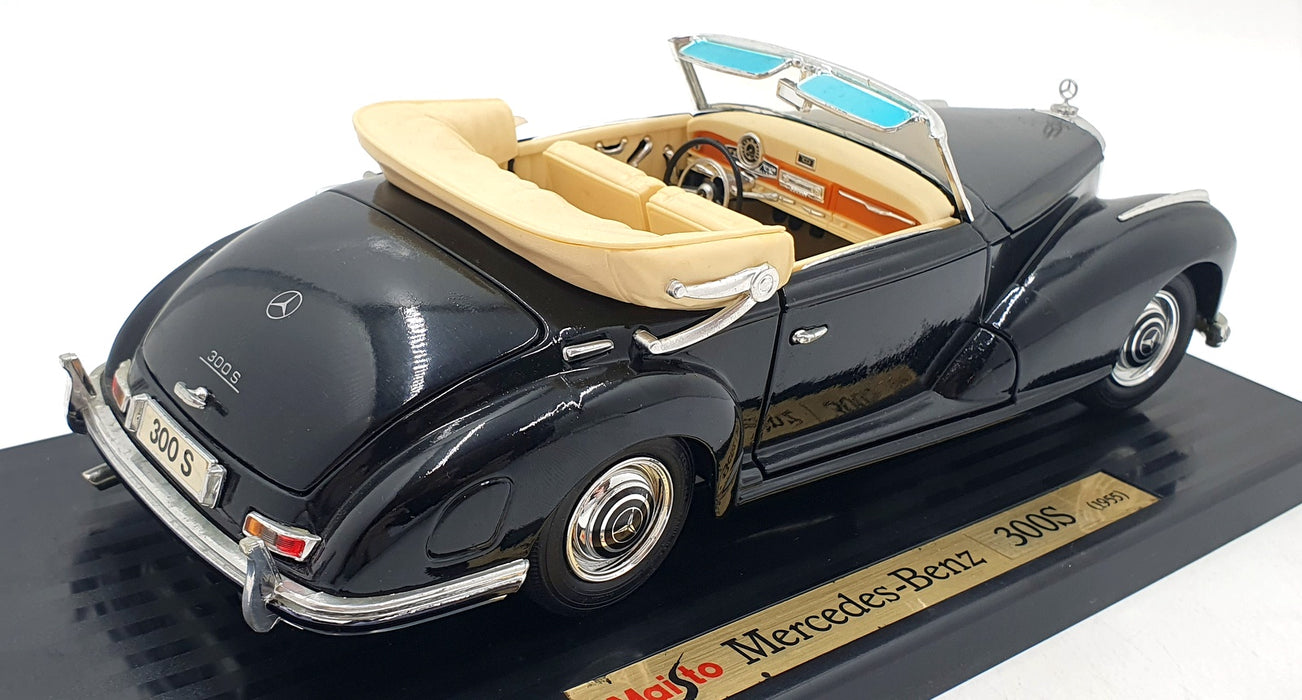 Maisto1/18 Scale Diecast 806B - 1955 Mercedes Benz 300S - Black