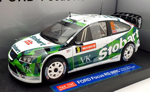 Sun Star 1/18 Scale 3916 Ford Focus RS WRC Wales Rally 2006 - #9 Wilson/Orr
