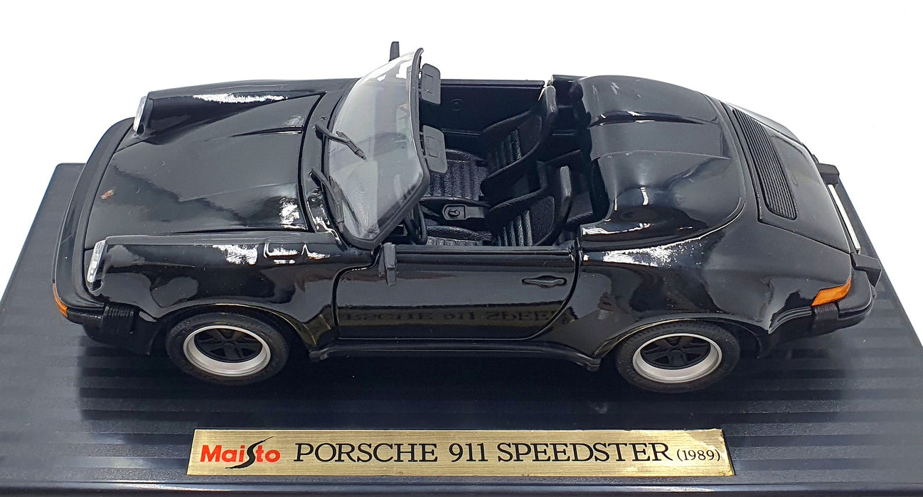 Maisto1/18 Scale Diecast 33802 - Porsche 911 Speedster 1989 - Black