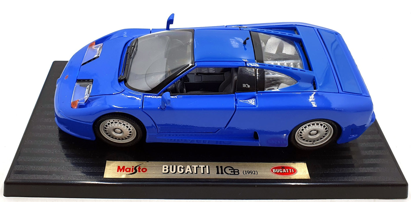 Maisto1/18 Scale Diecast 33808 - Bugatti EB110 1992 - Blue