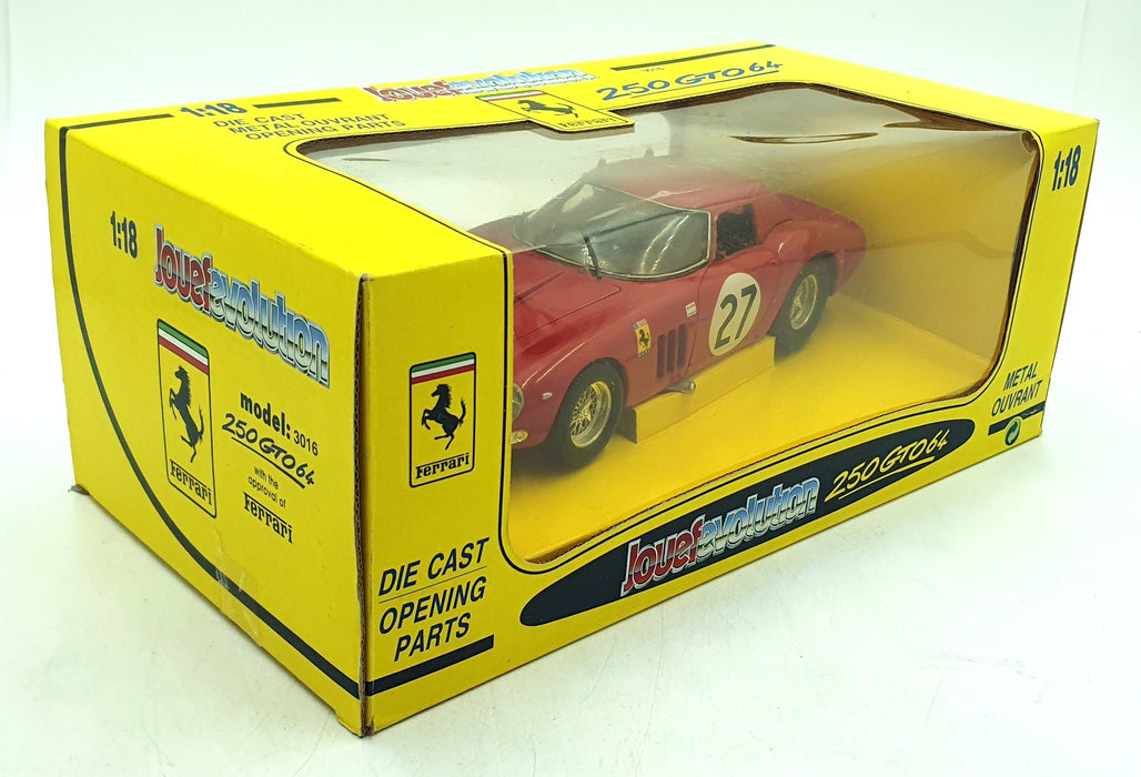 Jouef 1/18 Scale Diecast 3016 - Ferrari 250 GTO 1964 NART #27 - Red