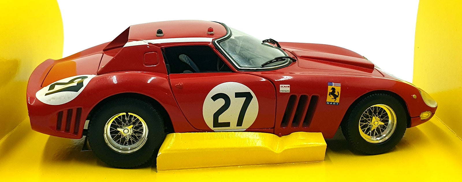 Jouef 1/18 Scale Diecast 3016 - Ferrari 250 GTO 1964 NART #27 - Red