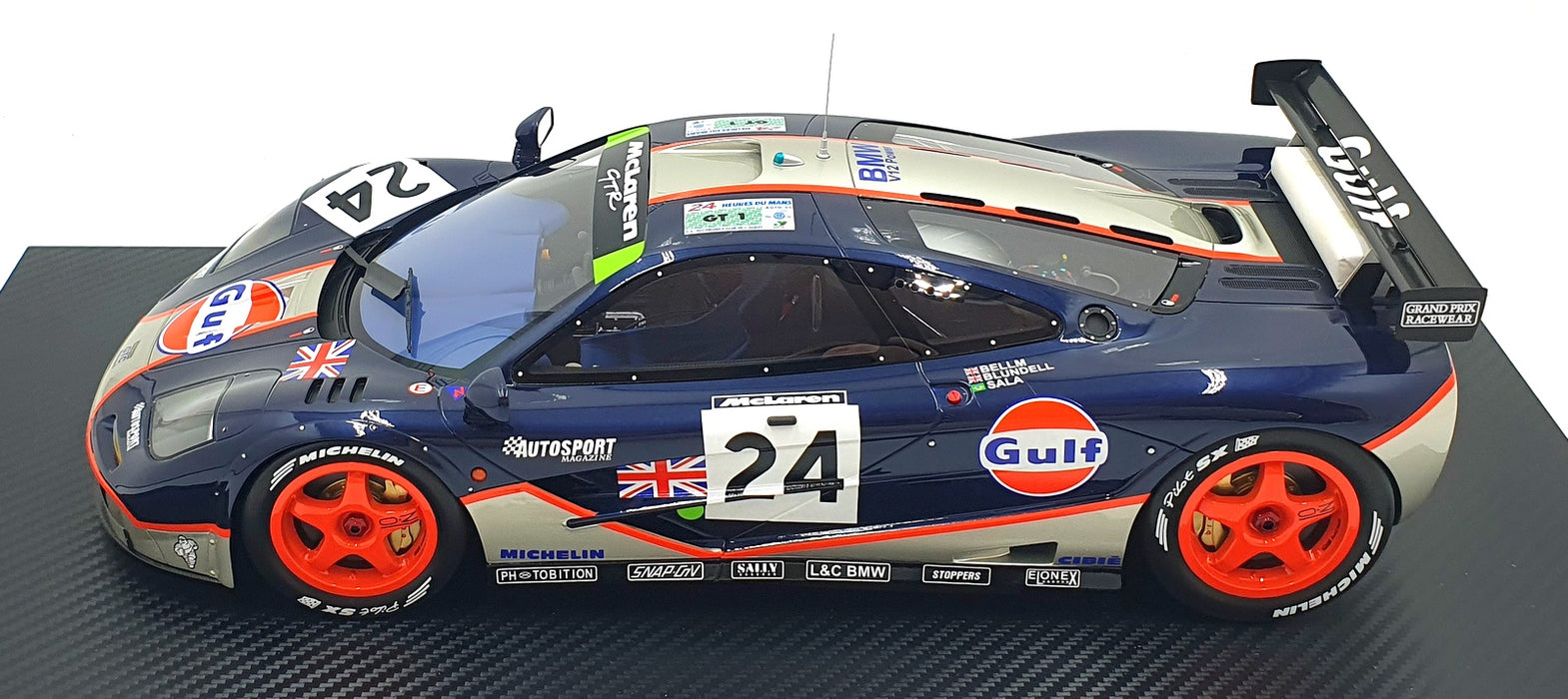 TSM True Scale Miniatures 1/12 Scale TSM120014 McLaren F1 GTR Le Mans Gulf 1995
