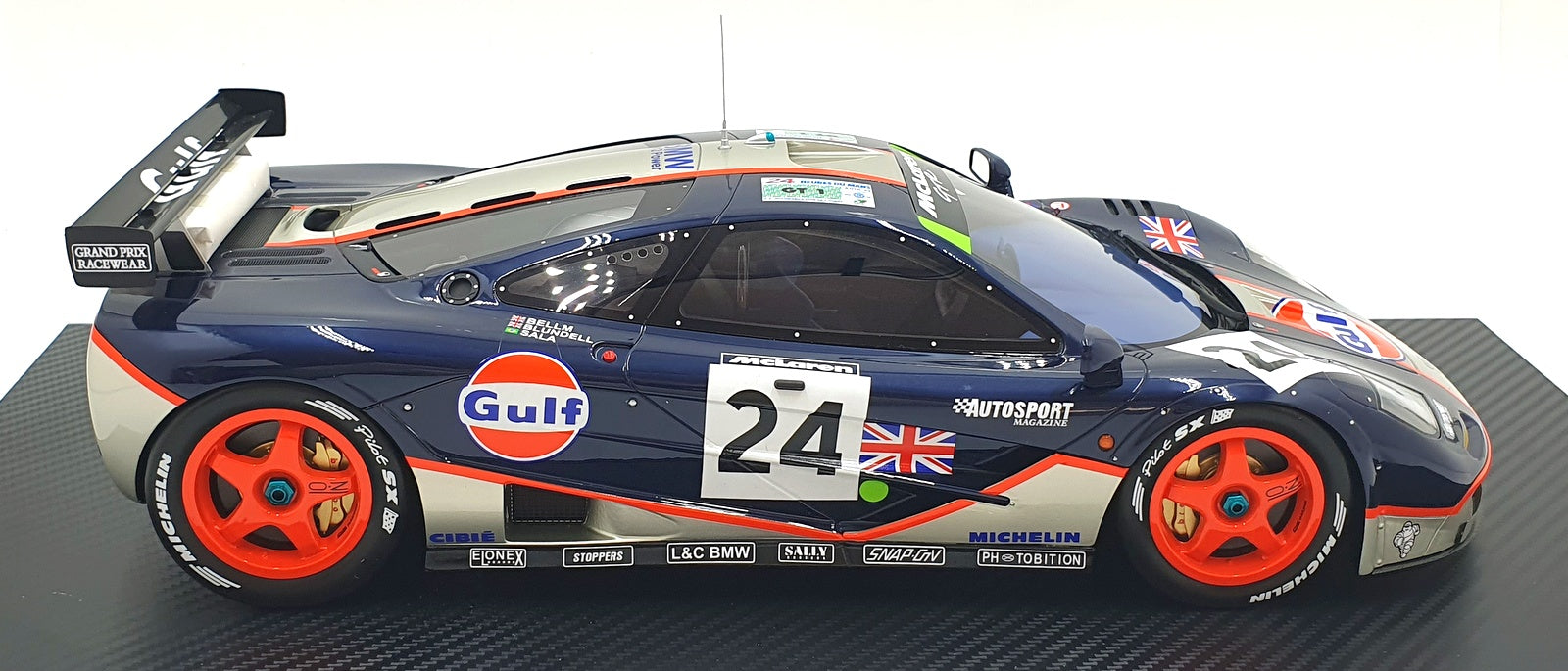 TSM True Scale Miniatures 1/12 Scale TSM120014 McLaren F1 GTR Le Mans Gulf 1995