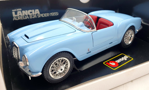 Burago 1/18 Scale 3010 - 1955 Lancia Aurelia B24 Spider - Blue