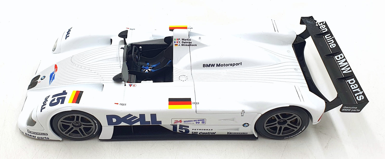 Kyosho 1/18 Scale Diecast 08532A - BMW V12 LMR 1999 Le Mans 24H #15