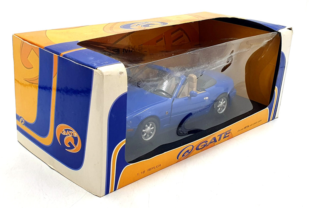 Gate 1/18 scale Diecast 01014 - Mazda MX5 MK1 RH Drive Twilight Blue Mica
