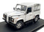 Universal Hobbies 1/18 Scale Diecast 3831 Land Rover Defender 90 S/W Silver