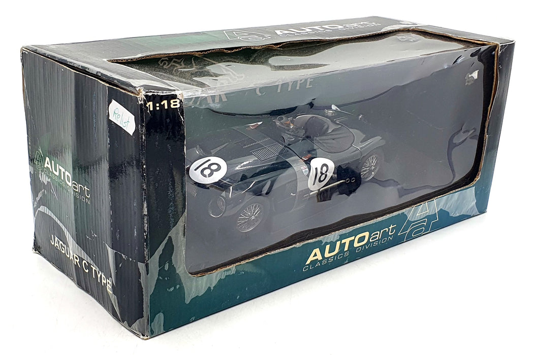 Autoart 1/18 Scale 85387 - Jaguar C-Type Le Mans winner 1953 Dark green