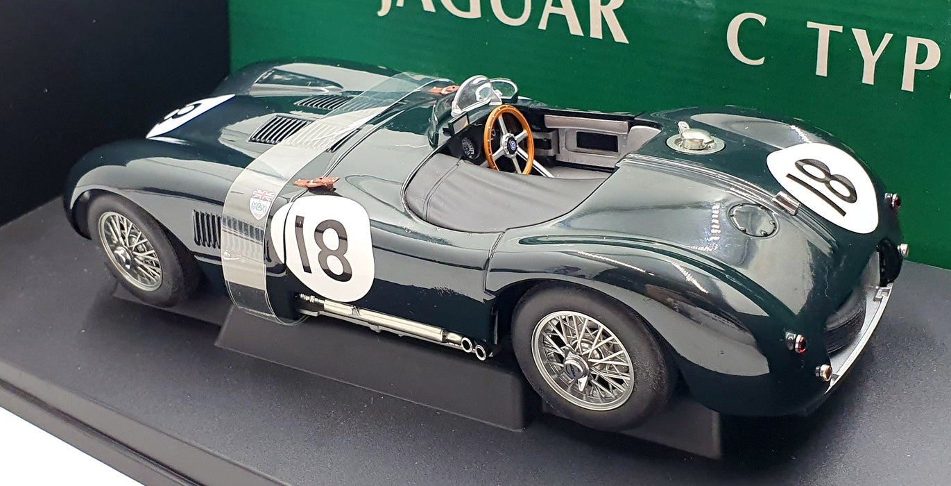 Autoart 1/18 Scale 85387 - Jaguar C-Type Le Mans winner 1953 Dark green