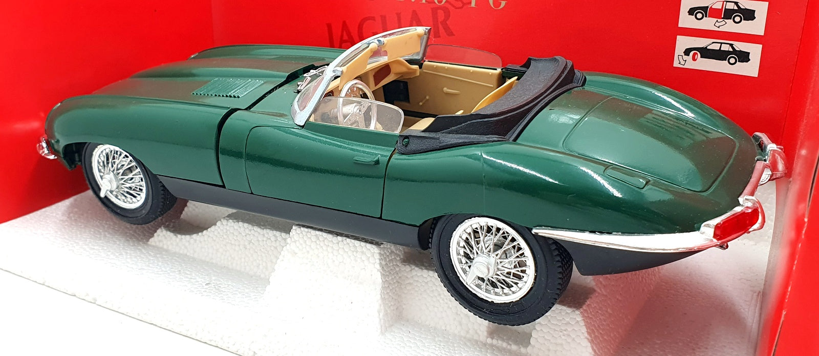 Tonka Polistil 1/16 Scale 016922 - Jaguar E-Type MK2 - Dark Green
