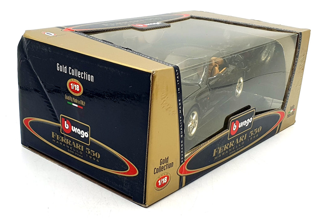 Burago 1/18 Scale Diecast 3344 - Ferrari 550 Maranello 1996 - Met Black