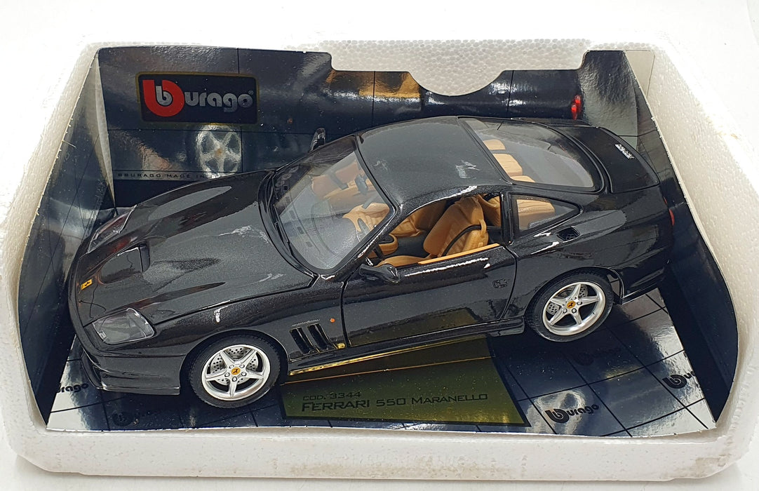 Burago 1/18 Scale Diecast 3344 - Ferrari 550 Maranello 1996 - Met Black
